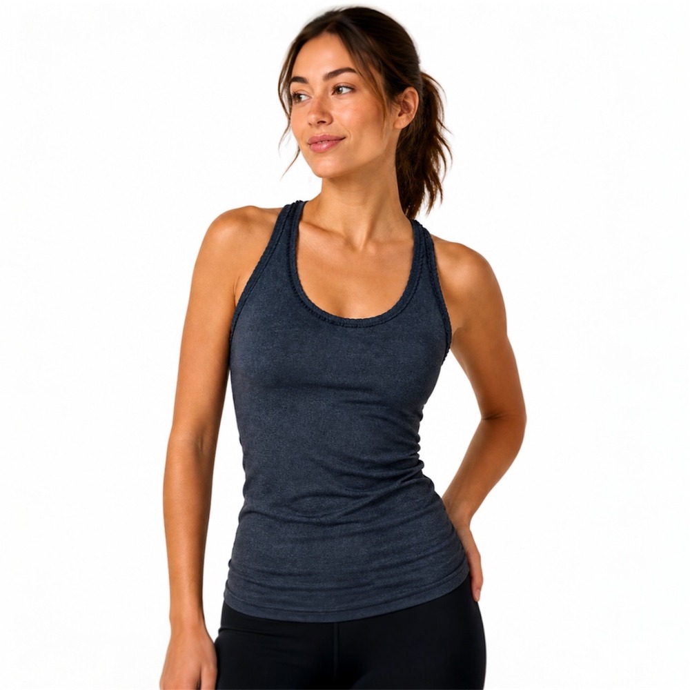 Lululemon Cool Racerback *Ruffle Tank Heather Coal (Size 2/4) W1929S XS Small